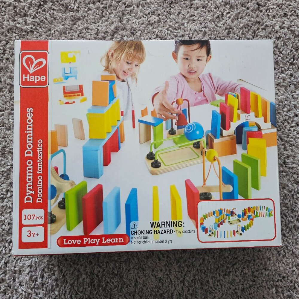 Hape Dynamo Dominoes Wooden Domino Set - Multicolor